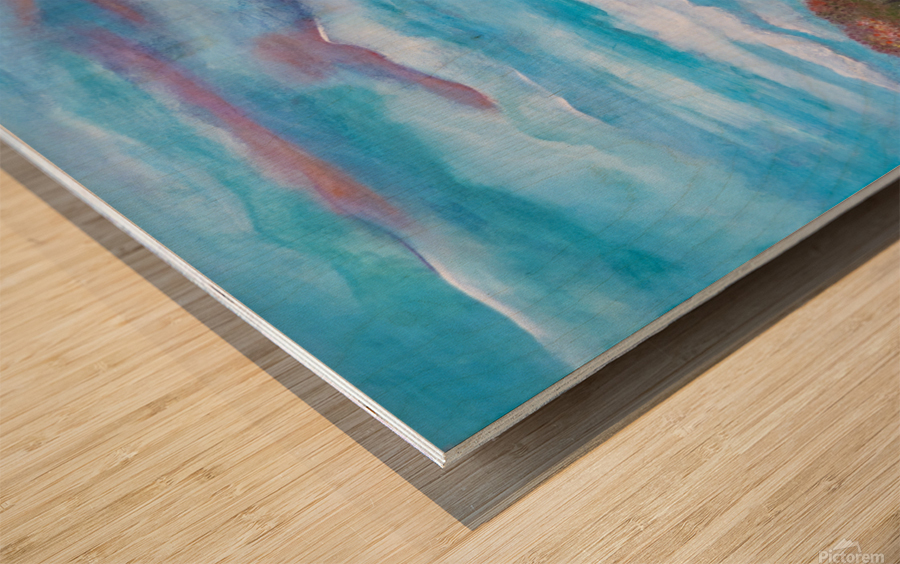 Fall Horizon Wood print