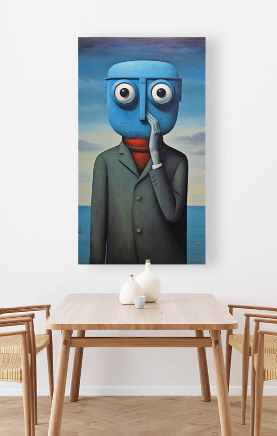 Big Blue Head by RM