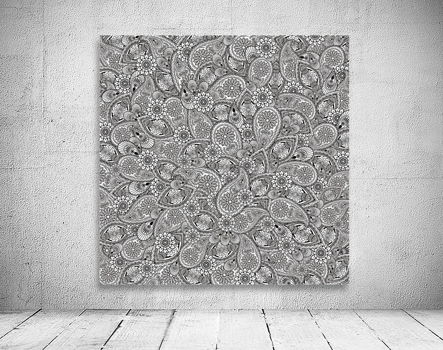Henna Ornament Wall Preview