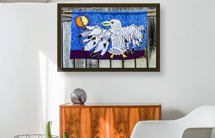 Sprit Eagle by Emily Lawson  Fabric Artist by George Lessard
