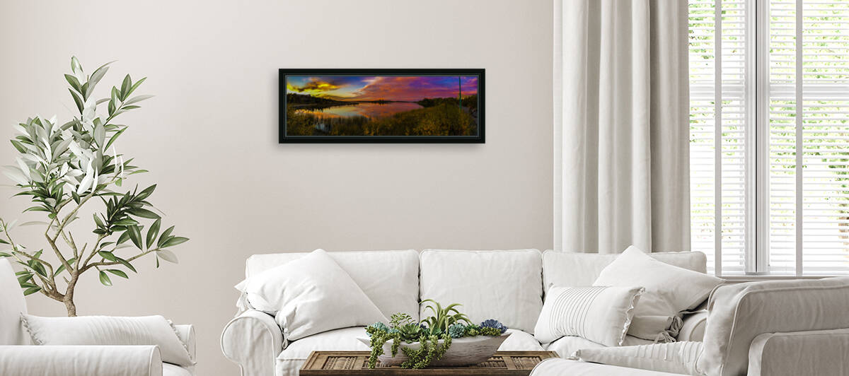 Fall Sunset Frame Lake Yellowknife NWT Sep 19 2020  by George Lessard
