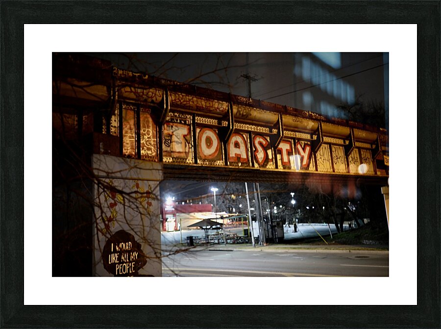 Toasty - Lamar Train Bridge Picture Frame print