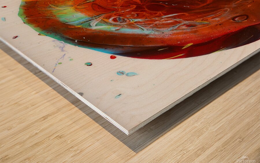 Earth Egg  by Emrie J. Alvarado Wood print