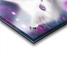 Fractal Flowers White Fluffy Kitten Cat Carri Acrylic print