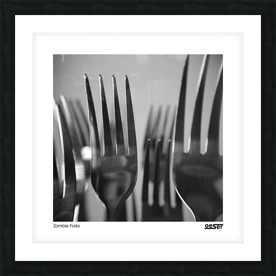 Zombie Forks Picture Frame print