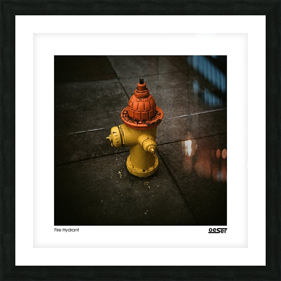 Fire Hydrant Picture Frame print