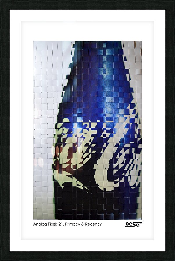 Analog Pixels 21 Primacy & Recency  Picture Frame print