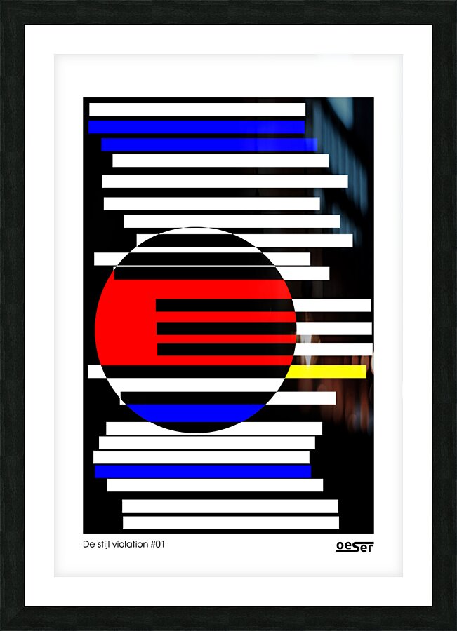De stijl violation  01 Picture Frame print