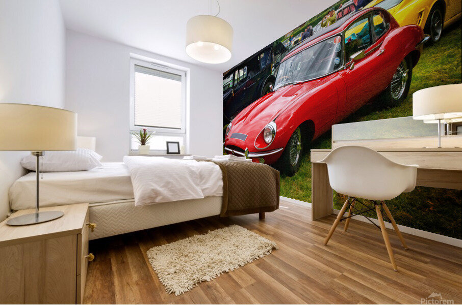 Jaguar E-type fixed head coupe Mural print