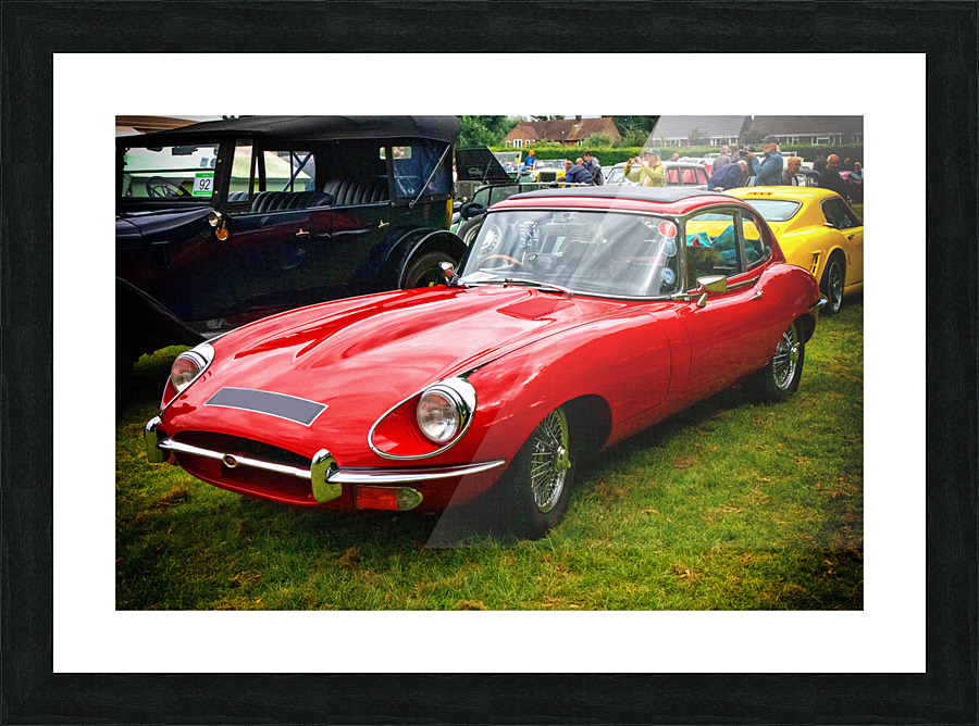 Jaguar E-type fixed head coupe Picture Frame print