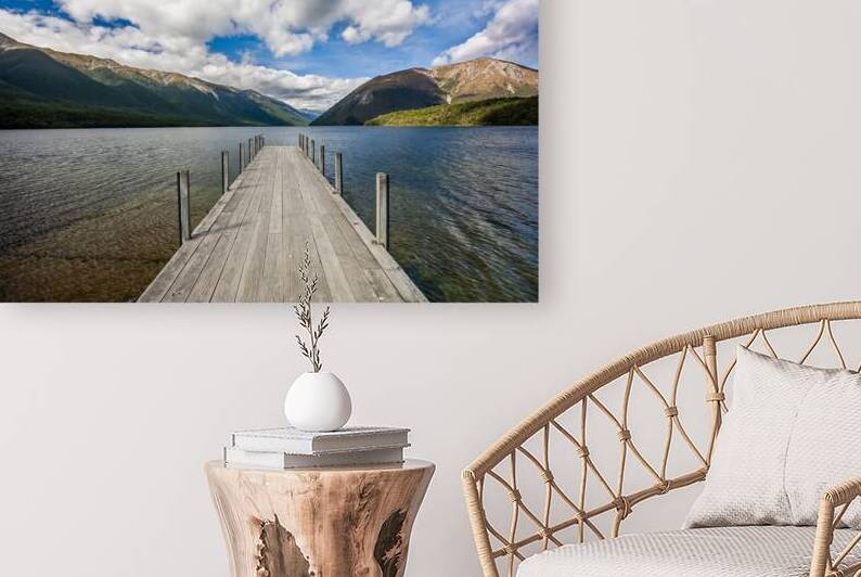 Pier  Lake Rotoiti Tasman South Island New Zealand by Kevin Hellon
