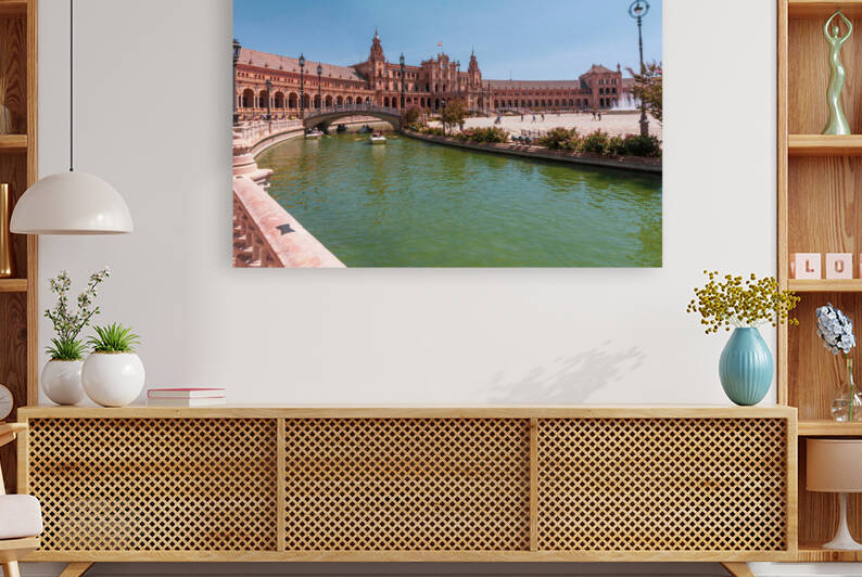 Plaza de Espana Seville Andalusia Spain by Kevin Hellon