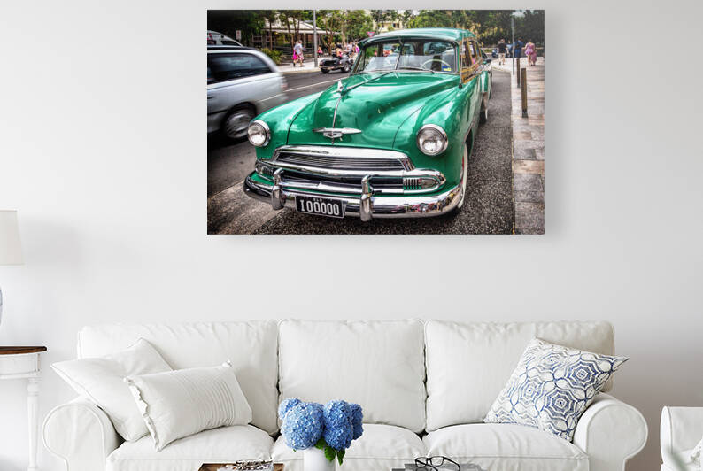 Circa 1951 Chevrolet Deluxe Stationwagon in green by Kevin Hellon