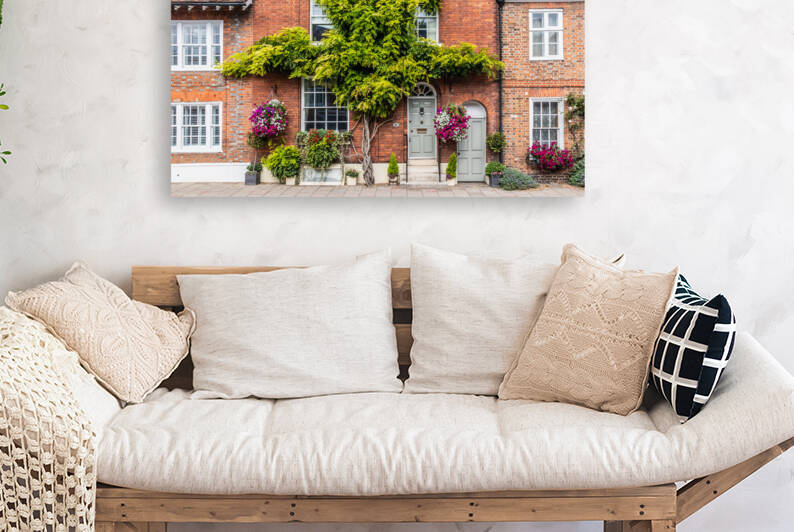 Houses on New Street Henley on Thames Oxfordshire England by Kevin Hellon