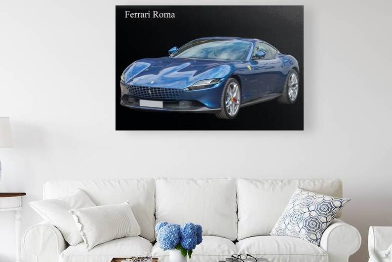 Ferrari Roma Italian sports car by Kevin Hellon