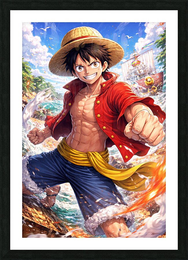 Luffy Picture Frame print