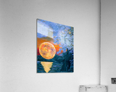 Orange Moon Acrylic Print