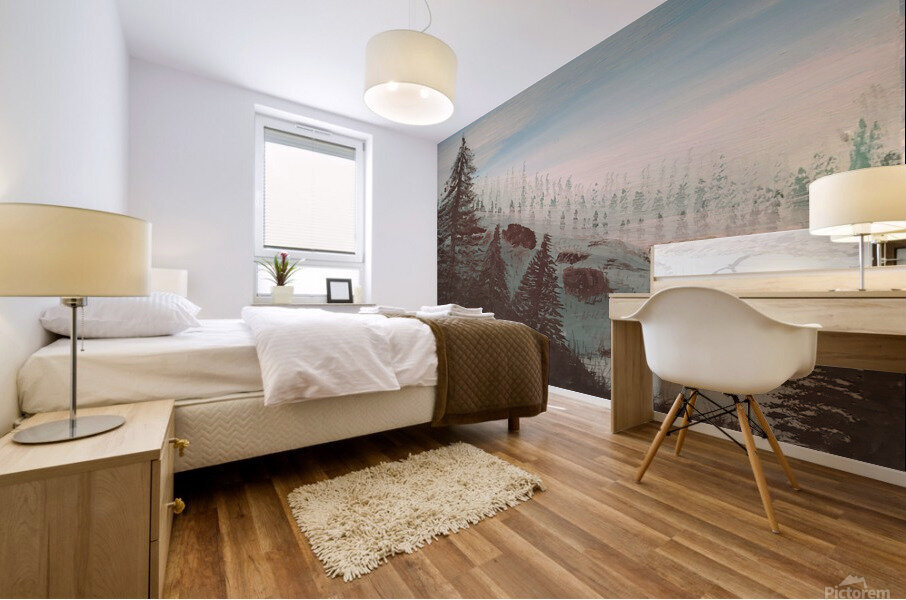Misty Forest Original Mural print