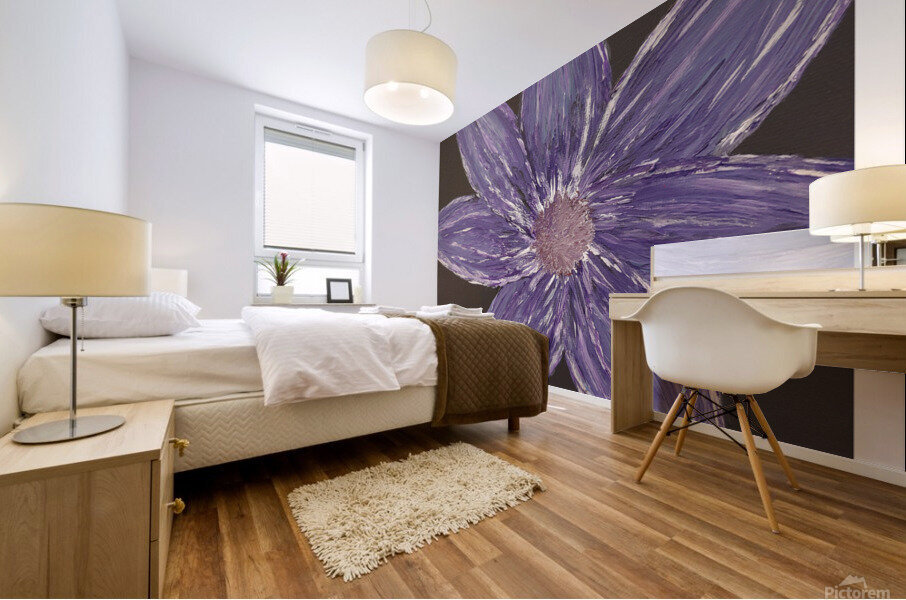 Purple Flower Mural print