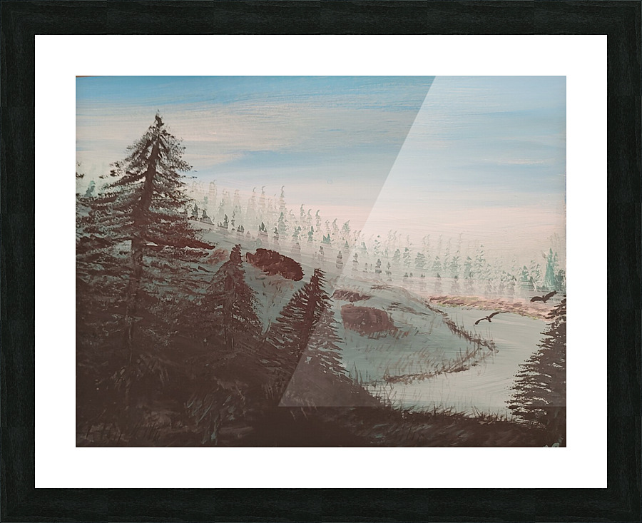 Misty Forest Original Picture Frame print