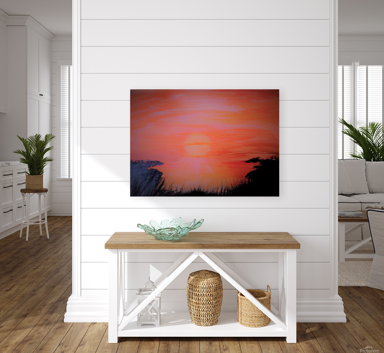 Orange Pink Sunset Reproduction