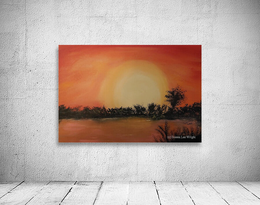 Orange Sunset Wall Preview
