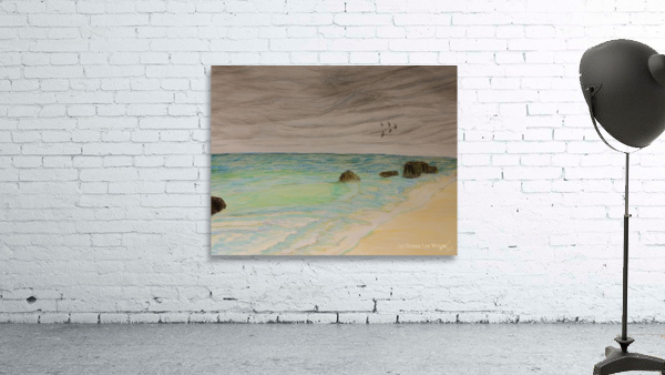 Cloudy Day Ocean  Wall Preview
