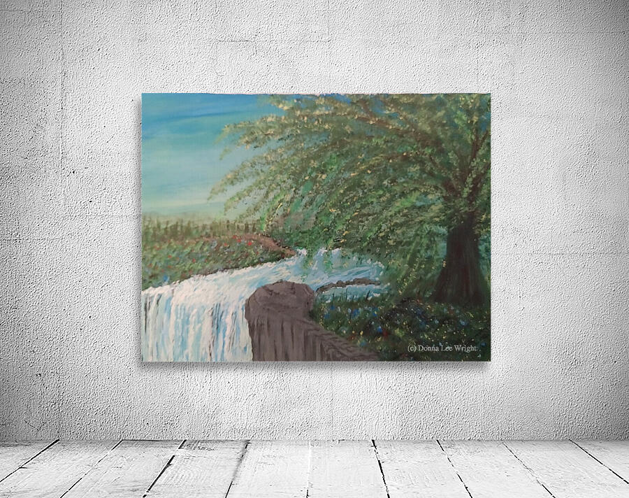 Willow Waterfall Original Wall Preview