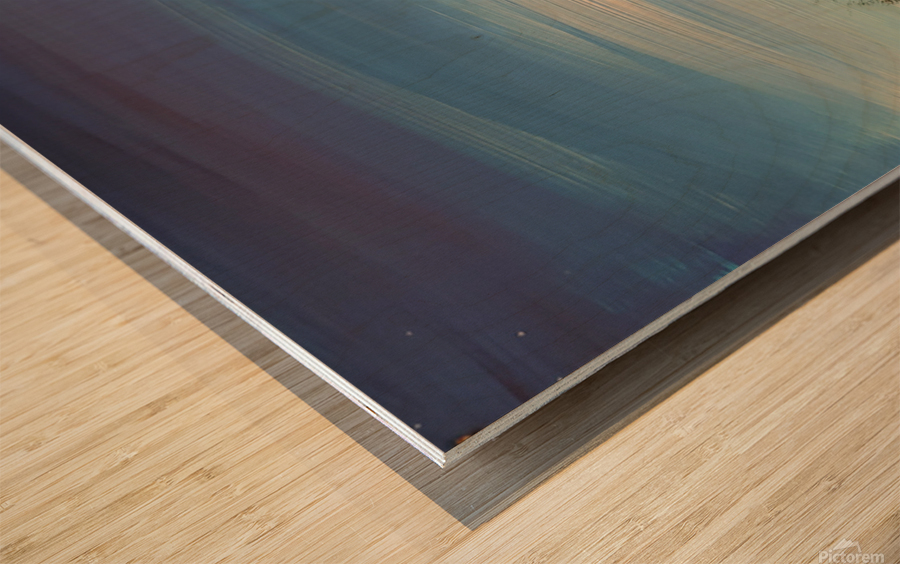 Big Blue Sky Wood print