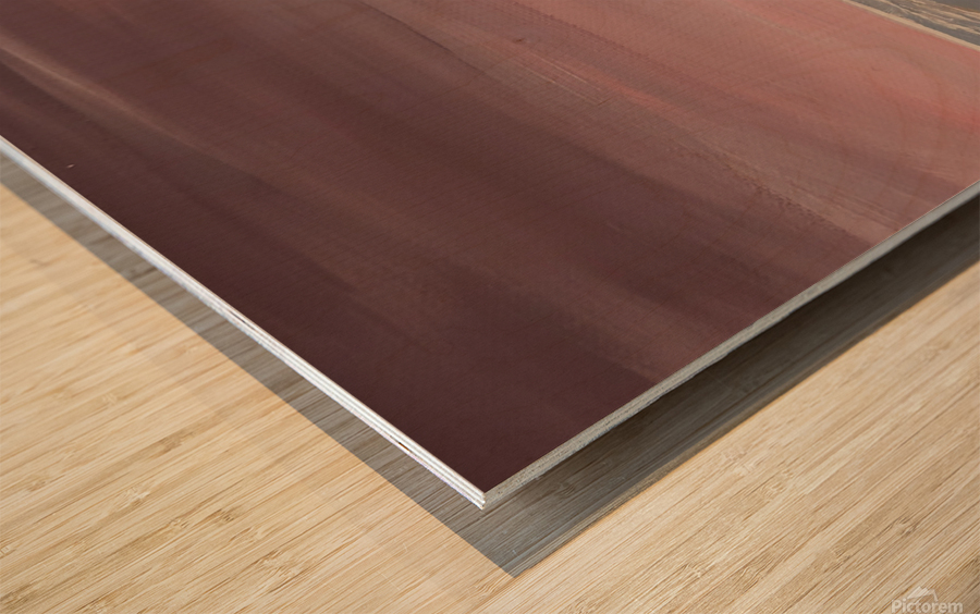 Pink Horizon Wood print