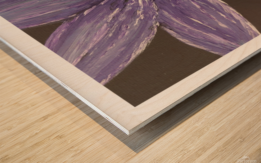 Purple Flower Wood print