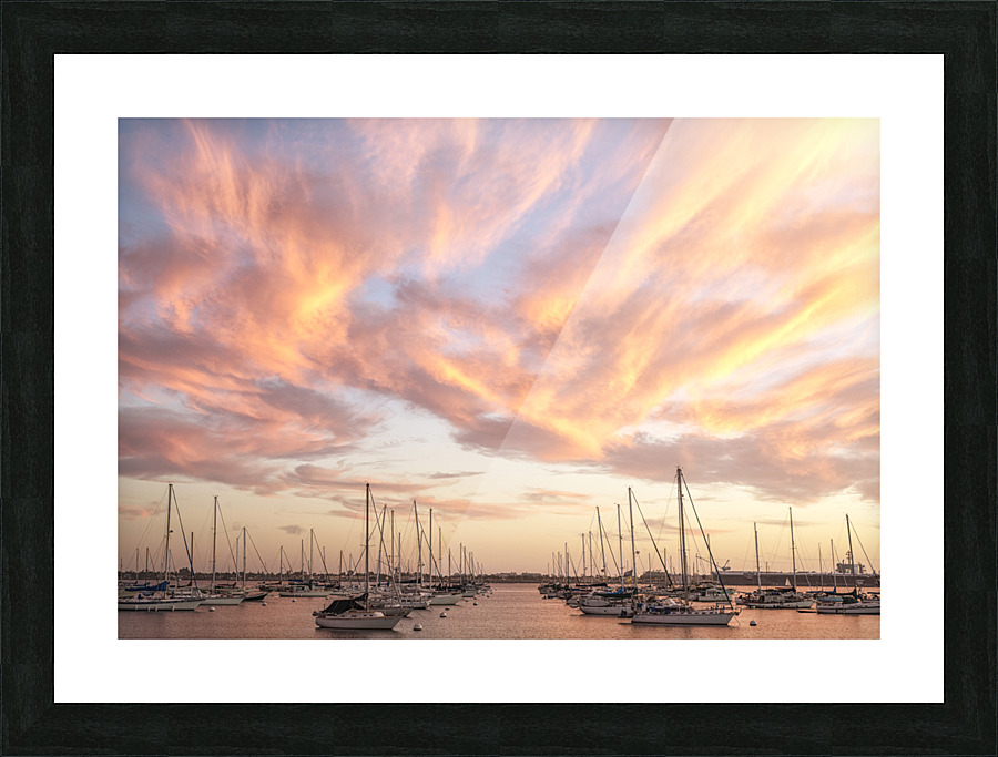 Sunset Shapes Picture Frame print