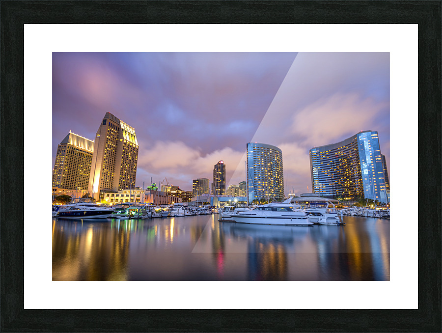 Marina Nights Picture Frame print