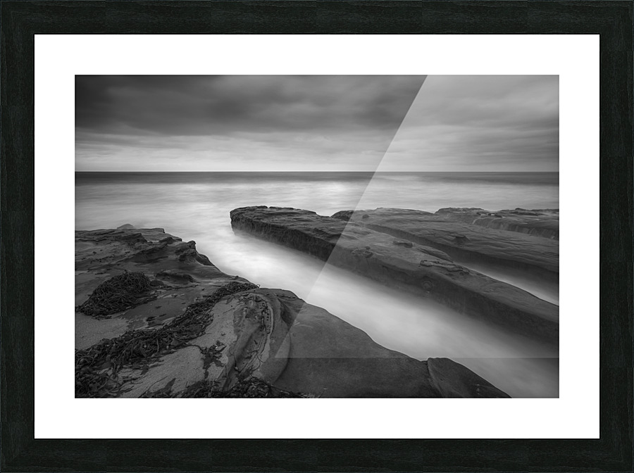 A Black & White Harmony Picture Frame print