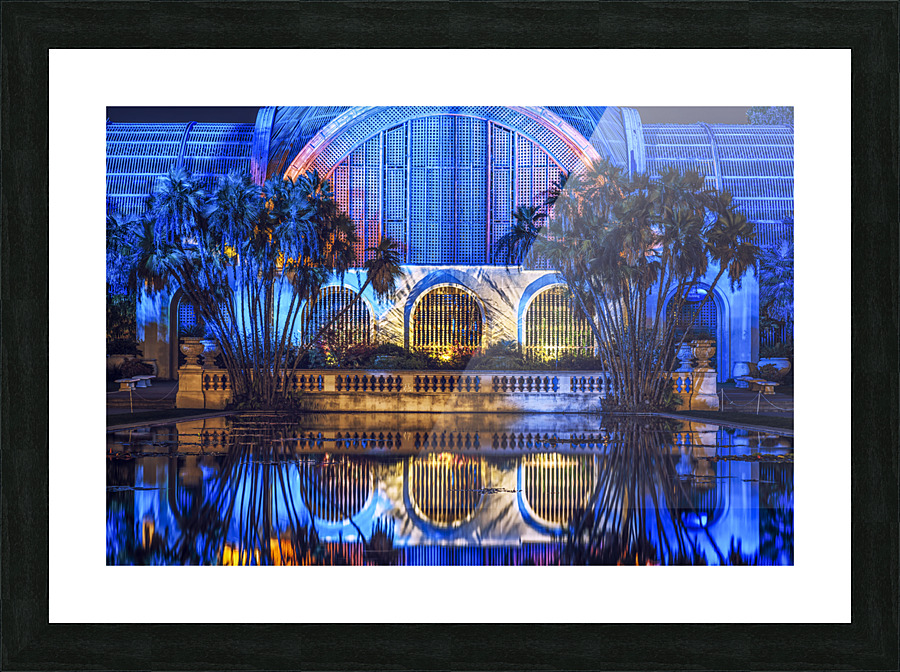 Botanical Blue Reflections Picture Frame print