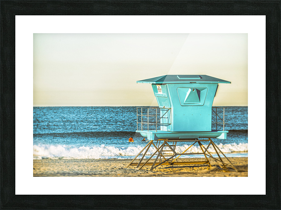 Oceanside Harbor Beach Picture Frame print