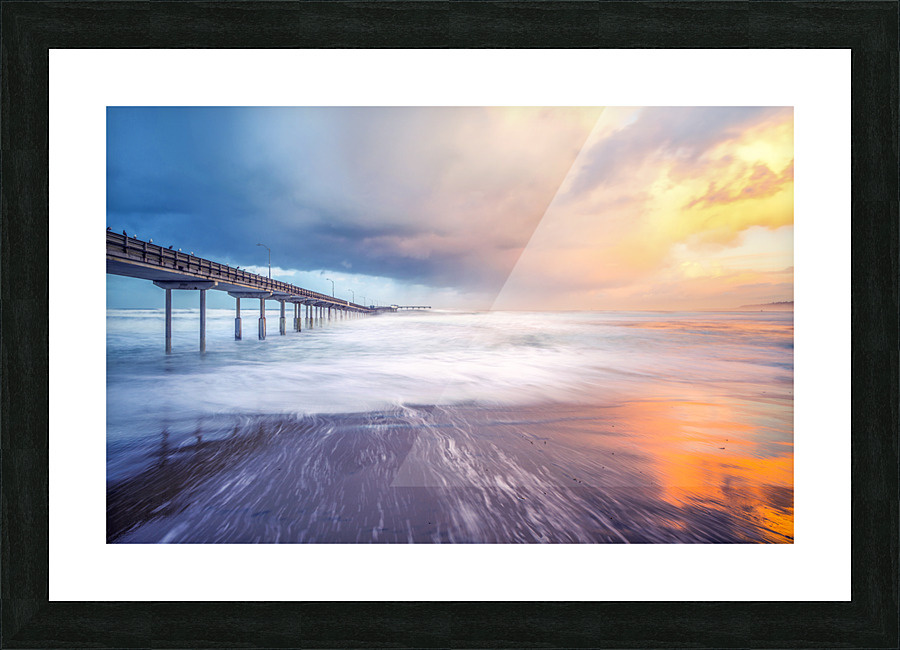 Fire & Ice Sunrise Picture Frame print