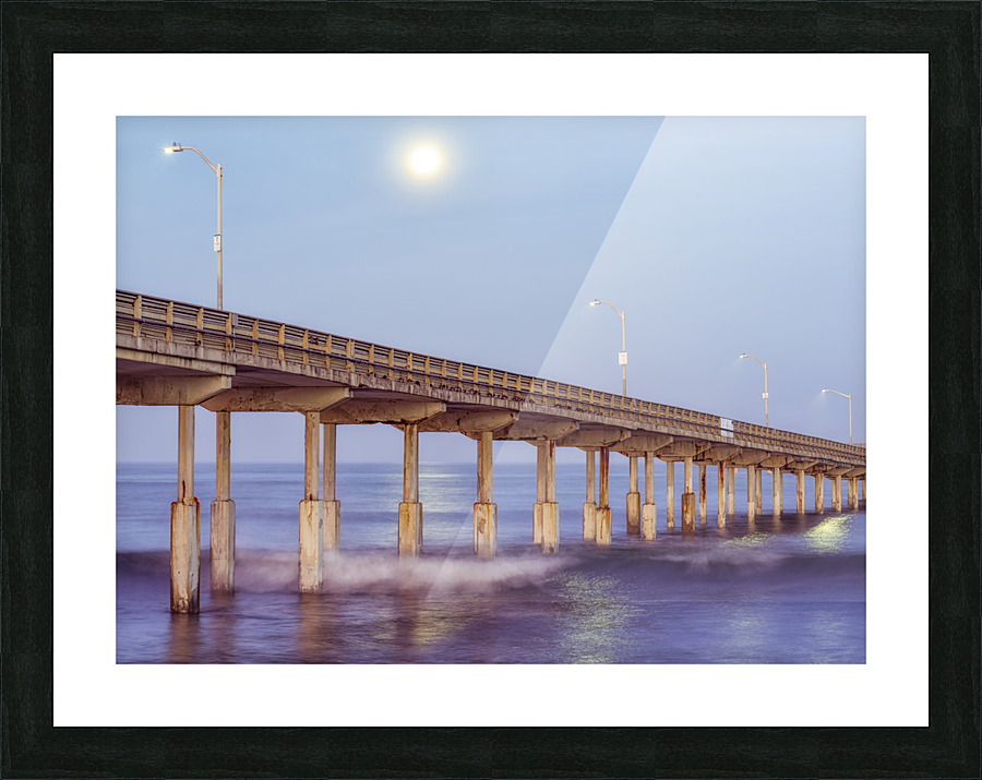 Moons Going Down Picture Frame print