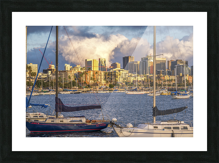 Winter Skyline Picture Frame print