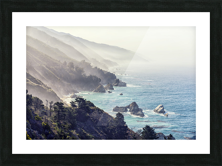Moody Big Sur Picture Frame print