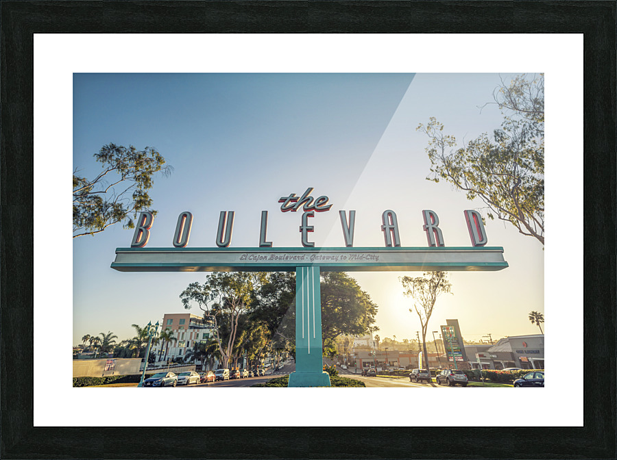 This Is The Boulevard Picture Frame print