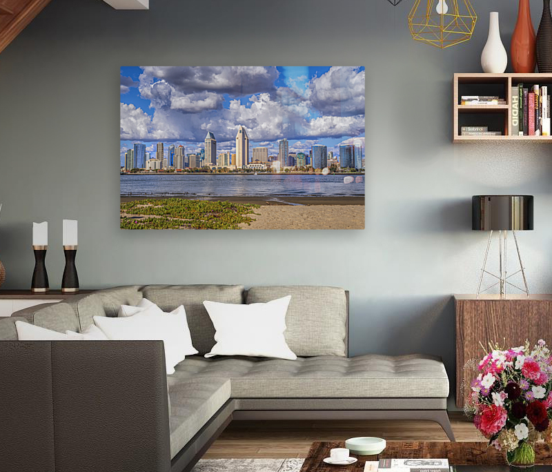 Cloudscape Over The Skyline Reproduction