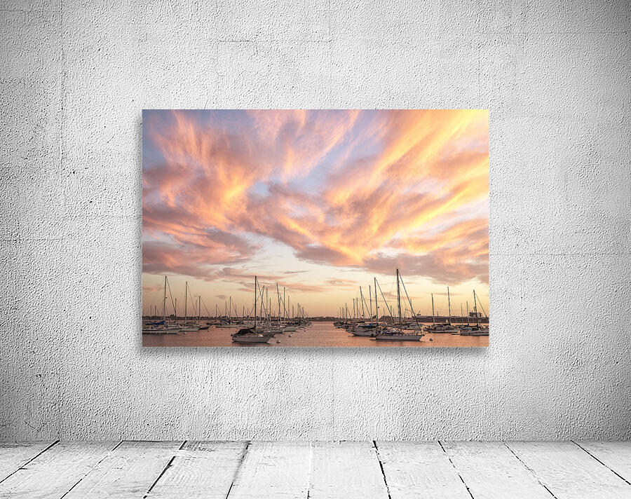 Sunset Shapes Wall Preview