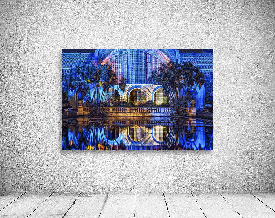Botanical Blue Reflections Wall Preview