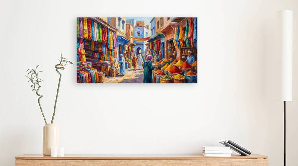 Warm Impressionist North African Cityscape by Artliste
