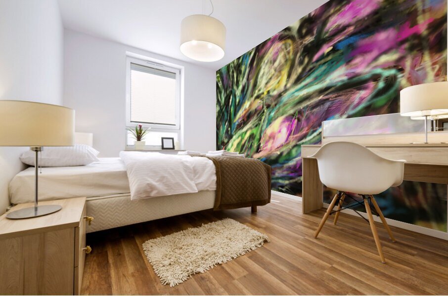 AQUATIC FLOWERS Mural print
