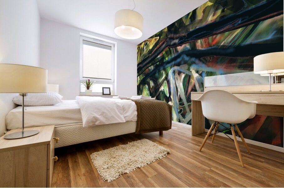 VARIATIONS OVER A JUNGLE THEME  3 Mural print