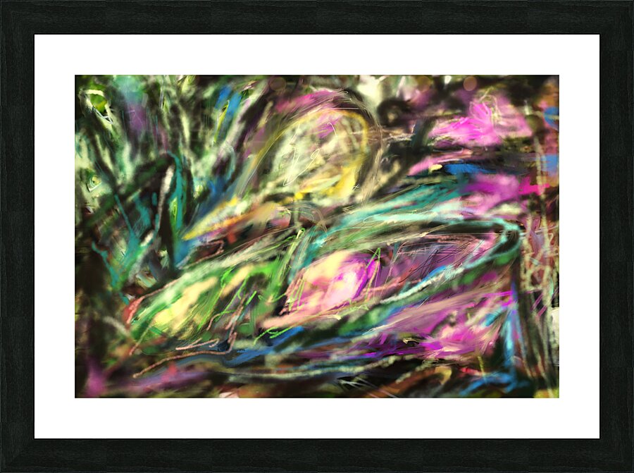 AQUATIC FLOWERS Picture Frame print