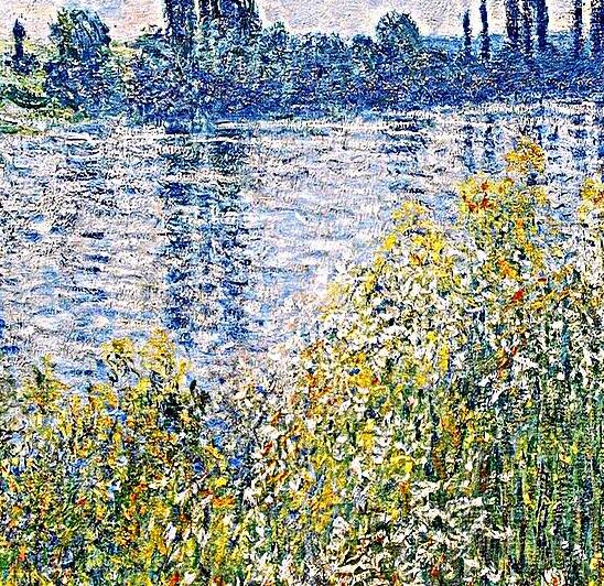Claude Monet. Banks of the Seine Vetheuil by Moncef Bourais