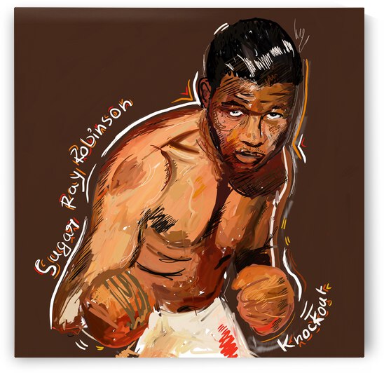 Sugar Ray Robinson American professional boxer by kartick dutta 